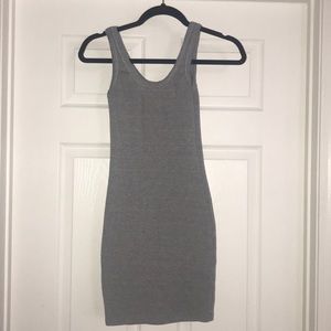 Fashion Nova tight gray dress